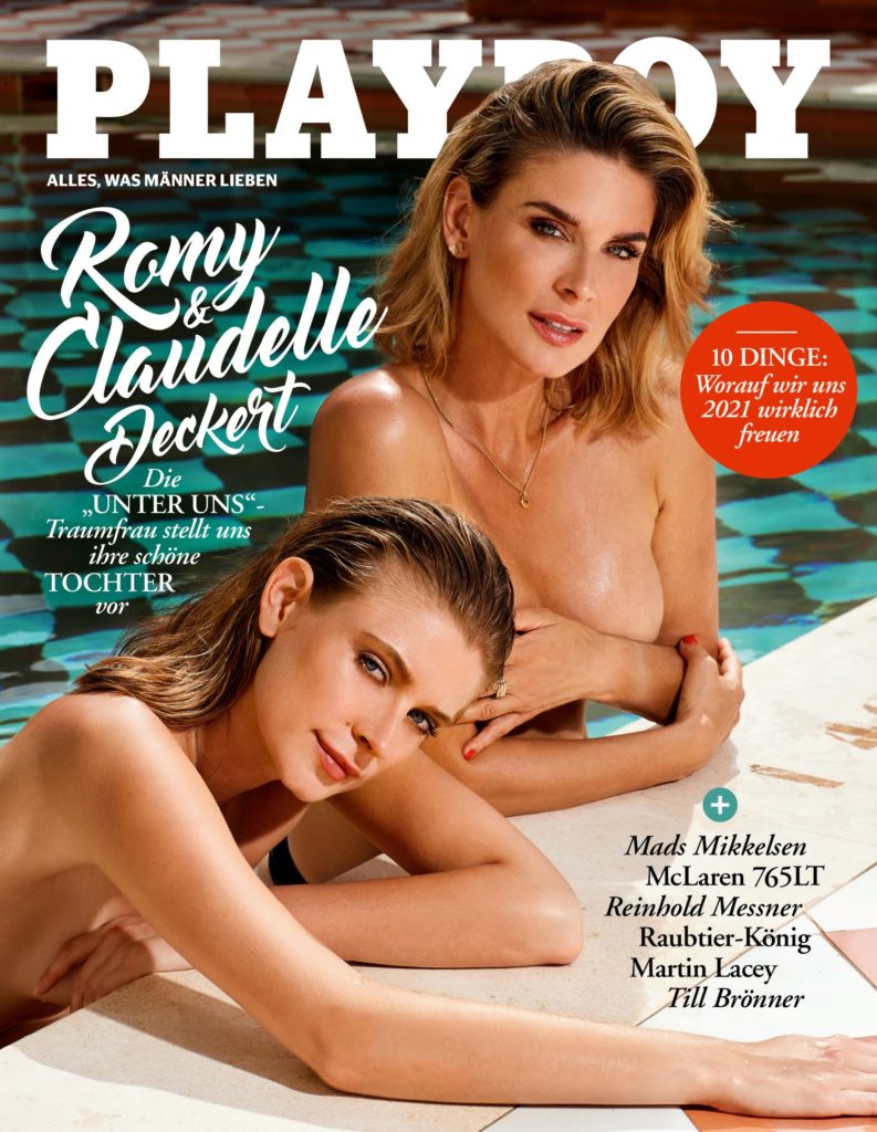 Claudelle Deckert Und Tochter Romy Auf Dem Playboy Titel Offizieller